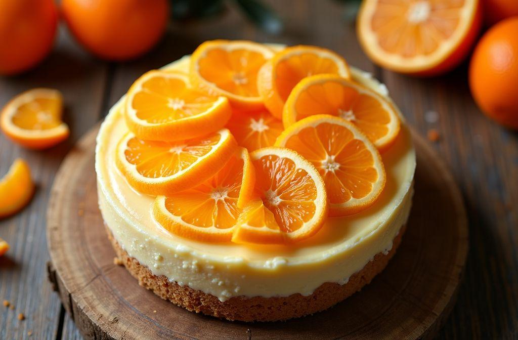 Mandarinen-Käsekuchen : fruchtiges Kuchenglück im Winter