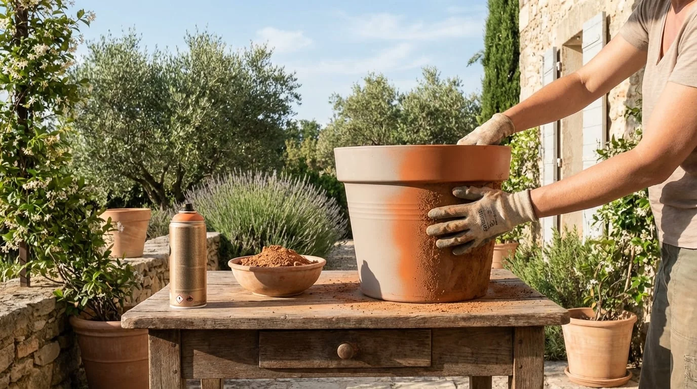 Werfen Sie Ihre Plastikbehälter nicht mehr weg: Dieses einfache DIY mit einem kostenlosen Material verwandelt sie in Terrakotta